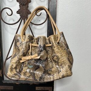 ROBERTA GANDOLFI MEDIUM SIZE ITALIAN LEATHER SATCHEL